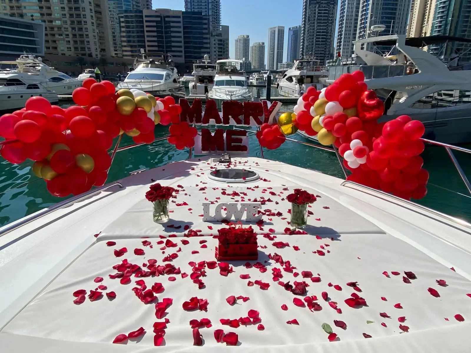 Wedding Yacht rental Package Dubai